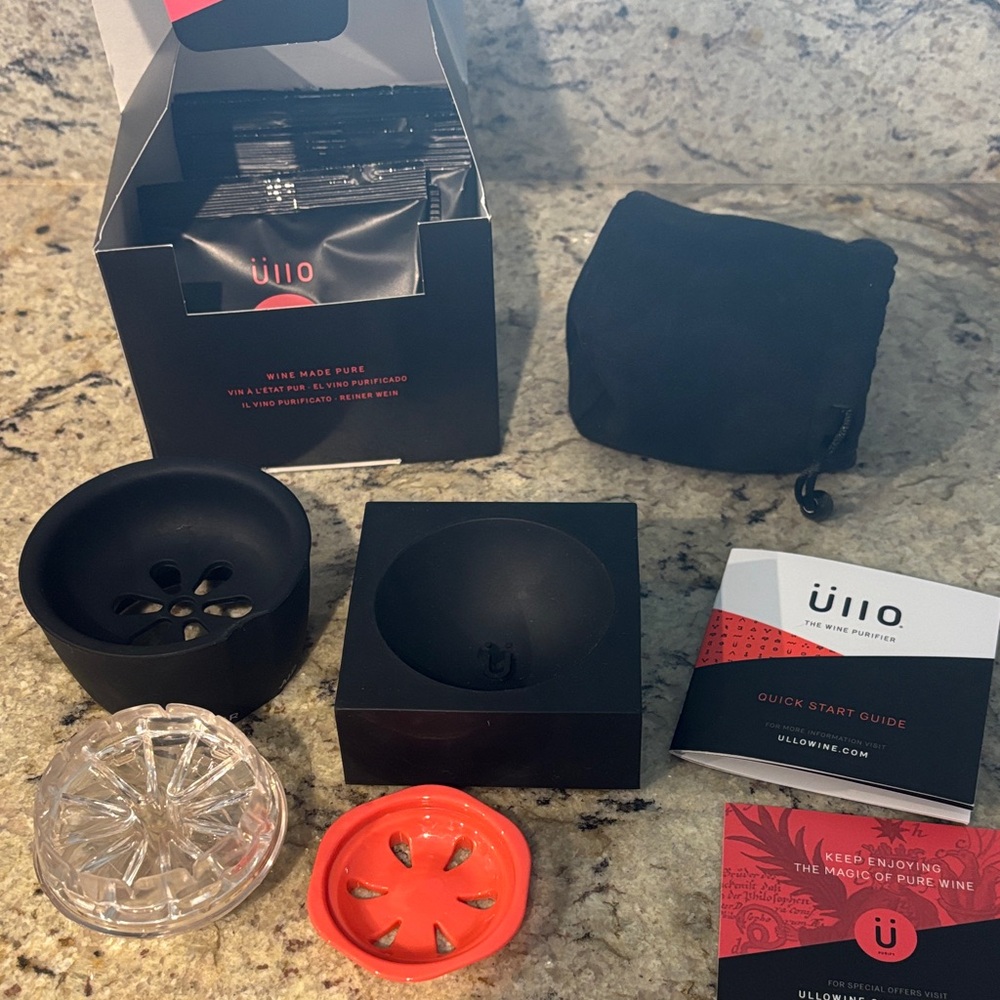 Ullo wine purifier set with filters